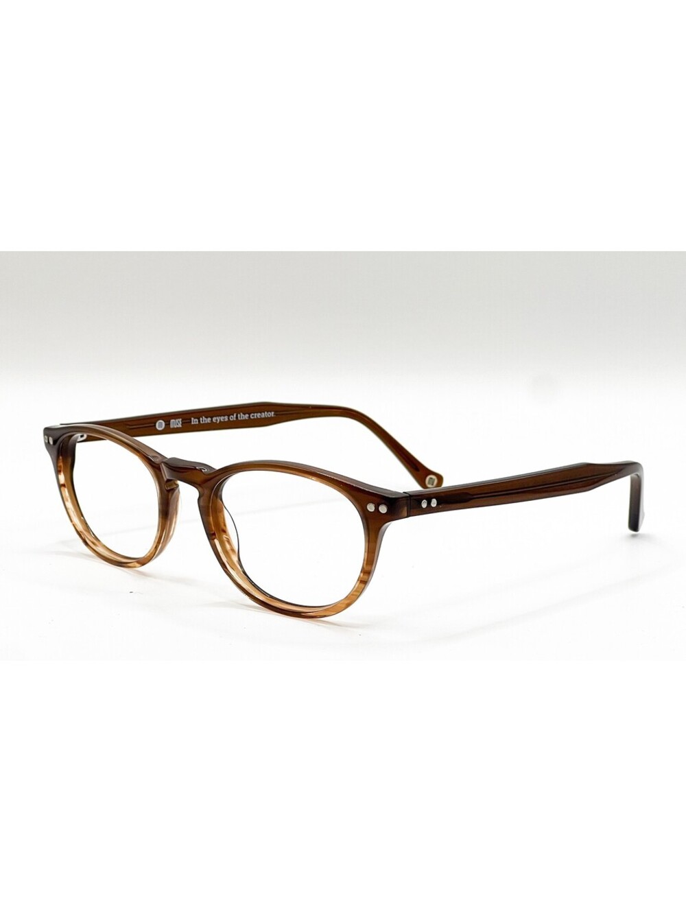Muse 39-9301 Brown Rectangle Authentic Eyeglass Frames 50-20-140